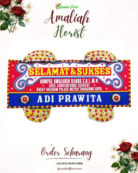 Papan Bunga Ucapan Selamat Olo